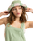 The Roxy Womens Jasmine Paradise Bucket Hat in Basil Party Waves
