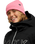 The Roxy Womens Tropical Snow Beanie in Pink Carnation