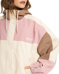 The Roxy Womens Strike A Cord Jacket in Parchment