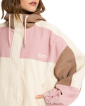 The Roxy Womens Strike A Cord Jacket in Parchment