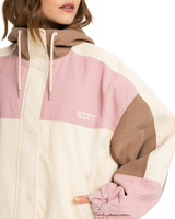 The Roxy Womens Strike A Cord Jacket in Parchment