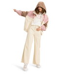 The Roxy Womens Strike A Cord Jacket in Parchment