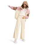 The Roxy Womens Strike A Cord Jacket in Parchment