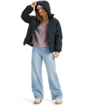 The Roxy Womens Uplands Warmlink Technical Jacket in True Black