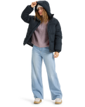 The Roxy Womens Uplands Warmlink Technical Jacket in True Black