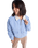 The Roxy Womens Sweet Talk Aviator Jacket in Blue Blizzard