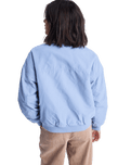 The Roxy Womens Sweet Talk Aviator Jacket in Blue Blizzard