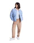 The Roxy Womens Sweet Talk Aviator Jacket in Blue Blizzard