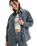 The Roxy Womens Chloe Kim Pop Stitch Shacket in True Black