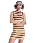 Iconic Days Stripe Dress in French Roast Hey Day Stripe
