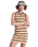 Iconic Days Stripe Dress in French Roast Hey Day Stripe