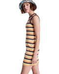 Iconic Days Stripe Dress in French Roast Hey Day Stripe