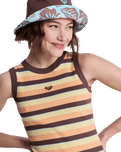 Iconic Days Stripe Dress in French Roast Hey Day Stripe