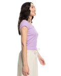 The Roxy Womens Time For T-Shirt T-Shirt in Crocus Petal