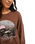 The Roxy Womens Eastside Midweight Sweatshirt in Chestnut