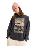 The Roxy Womens Eastside Midweight Sweatshirt in Phantom
