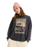 The Roxy Womens Eastside Midweight Sweatshirt in Phantom