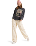 The Roxy Womens Eastside Midweight Sweatshirt in Phantom