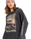 The Roxy Womens Eastside Midweight Sweatshirt in Phantom