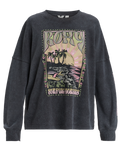 The Roxy Womens Eastside Midweight Sweatshirt in Phantom