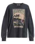 The Roxy Womens Eastside Midweight Sweatshirt in Phantom