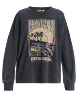 The Roxy Womens Eastside Midweight Sweatshirt in Phantom