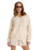 The Roxy Womens Ocean Drive Hoodie in Parchment
