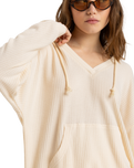 The Roxy Womens Ocean Drive Hoodie in Parchment