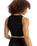 The Roxy Womens Rise & Vibe Crop Top in Anthracite