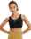 The Roxy Womens Heart Into It Attitude Sports Bra in Anthracite