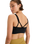 The Roxy Womens Heart Into It Attitude Sports Bra in Anthracite
