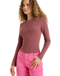 The Roxy Womens Spellbound Stripes Top in Tiramisu Spellbound Stripe
