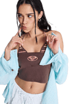 Sunset Drive Halter Vest in French Roast