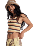 Sunlight Boost Vest in French Roast Hey Day Stripe