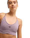 The Roxy Womens Rise & Vibe Crossed Bralette in Blackberry Wine