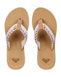 Porto Rope Flip Flops in Natural & Crazy Pink