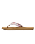 Porto Rope Flip Flops in Natural & Crazy Pink
