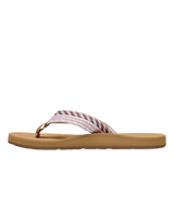 Porto Rope Flip Flops in Natural & Crazy Pink
