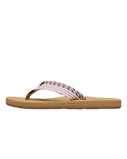 Porto Rope Flip Flops in Natural & Crazy Pink