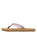 Porto Rope Flip Flops in Natural & Crazy Pink