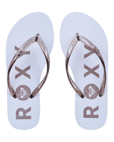 Viva Sparkle Flip Flops in Coconut Milk