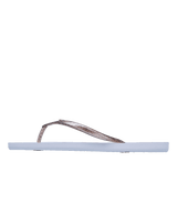 Viva Sparkle Flip Flops in Coconut Milk