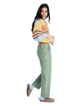Break My Soul Trousers in Oil Green