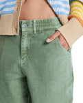 Break My Soul Trousers in Oil Green