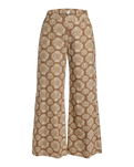 The Roxy Womens Midnight Avenue Slub Trousers in Portobella Tropical Tile