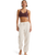 The Roxy Womens Waves Of Warmth Joggers in Whisper White