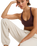 The Roxy Womens Waves Of Warmth Joggers in Whisper White