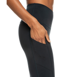 The Roxy Womens Heart Into It Leggings in Anthracite