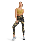 The Roxy Womens Heart Into It Ankle Sport Leggings in Anthracite Big Flowers