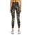 The Roxy Womens Heart Into It Ankle Sport Leggings in Anthracite Big Flowers